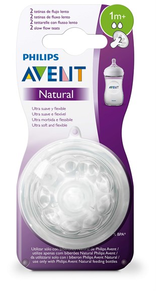 Avent Nipple Purple Natural +1 Month