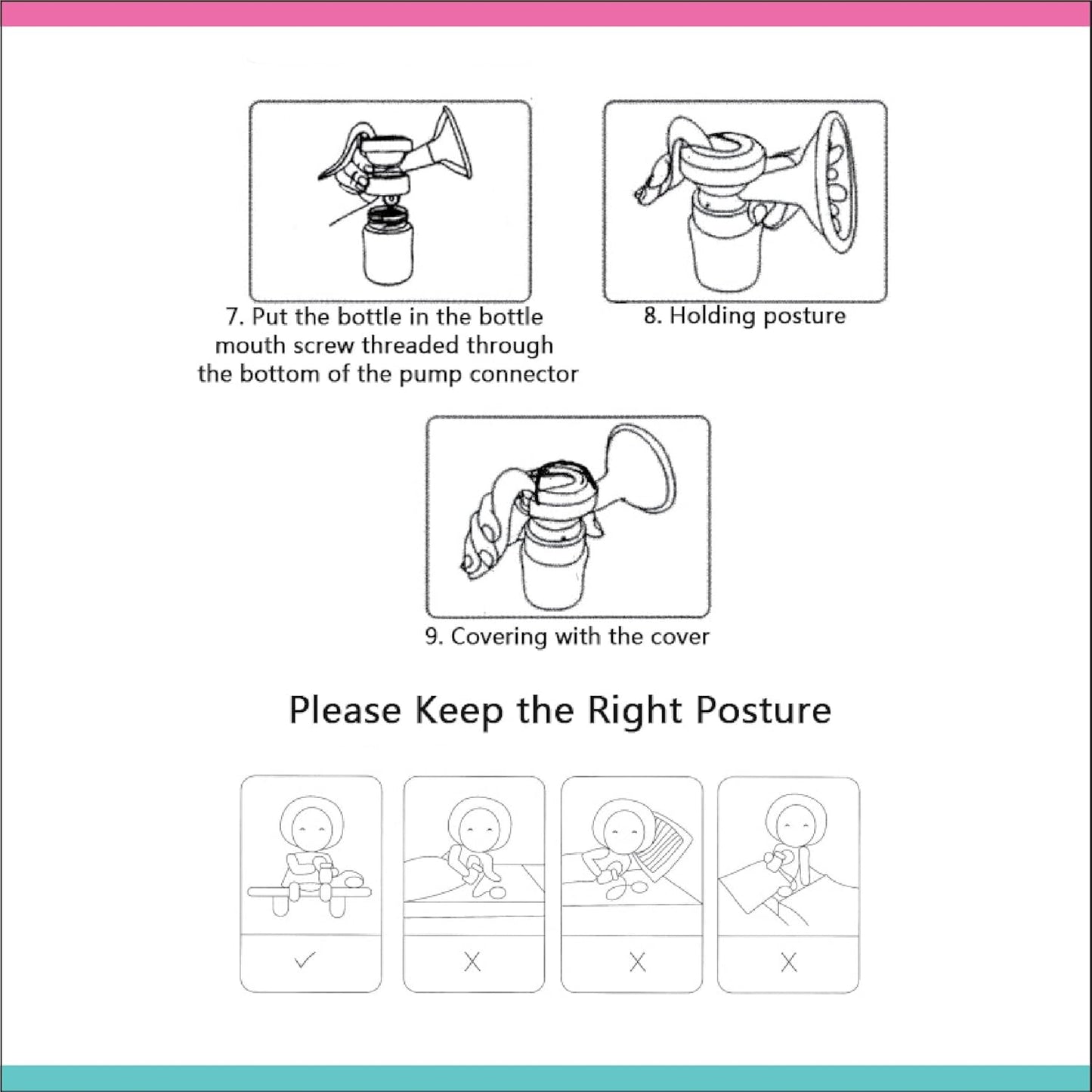 La Frutta Wide Neck Breast Pump 150ml + Free Milk Bags