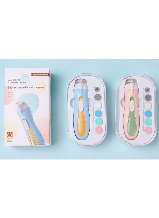 Rechargeable Baby Manicure Set - Safe and Gentle Nail Care for Infants (Assorted)