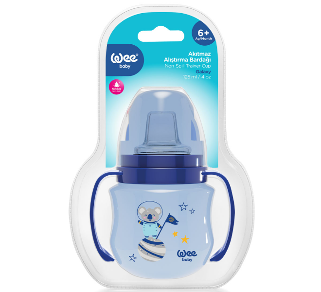 Wee Baby Galaxy Spill-Proof Training Cup 125ml +6 Months Blue