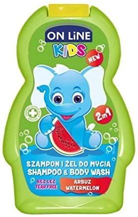 On Line 2In1 Kids Shampoo And Body Wash With Watermelon - 250 Ml