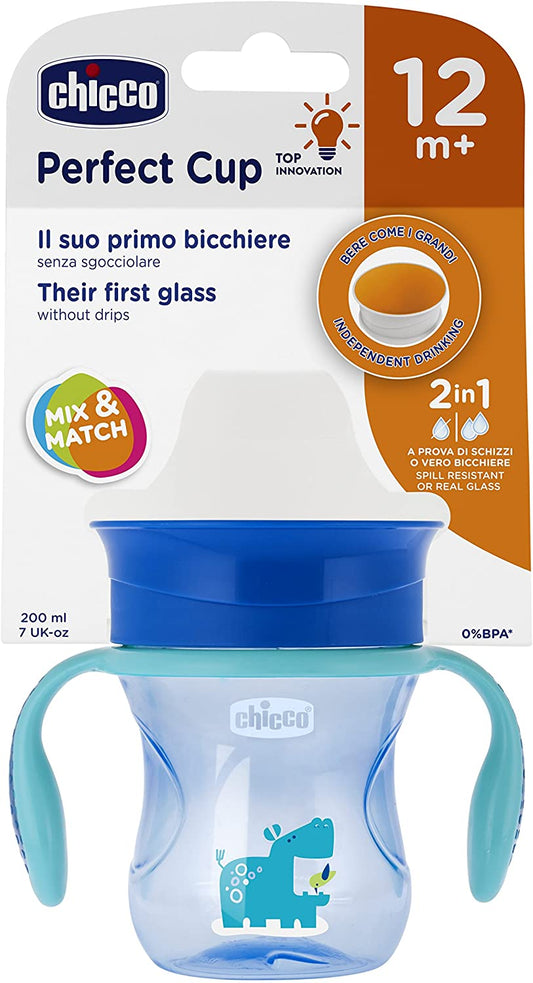 Chicco Perfect Cup 200ml 12 Months and + - Blue