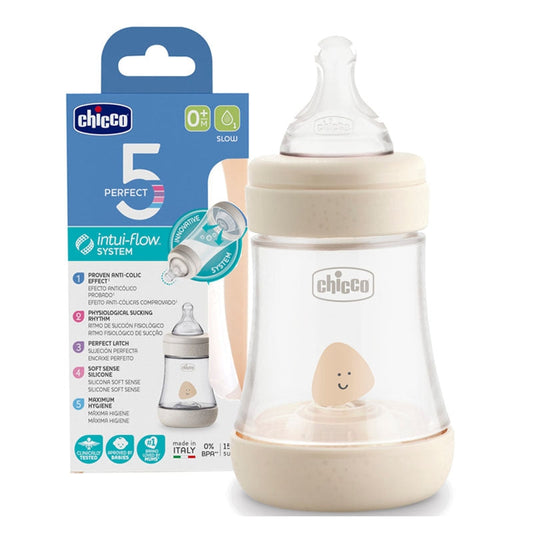 Chicco Perfect 5 Neutral Baby Bottle 0m+ 150ml