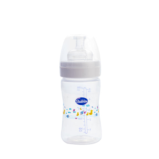 Bubbles Classic Baby Bottle, 150 ml - White