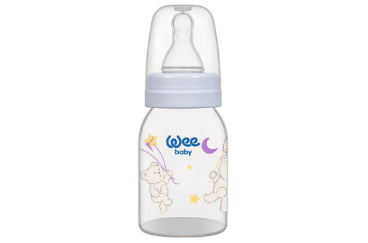 Weebaby Feeding Bottle 125 cc (silicone nipple) Baby Blue