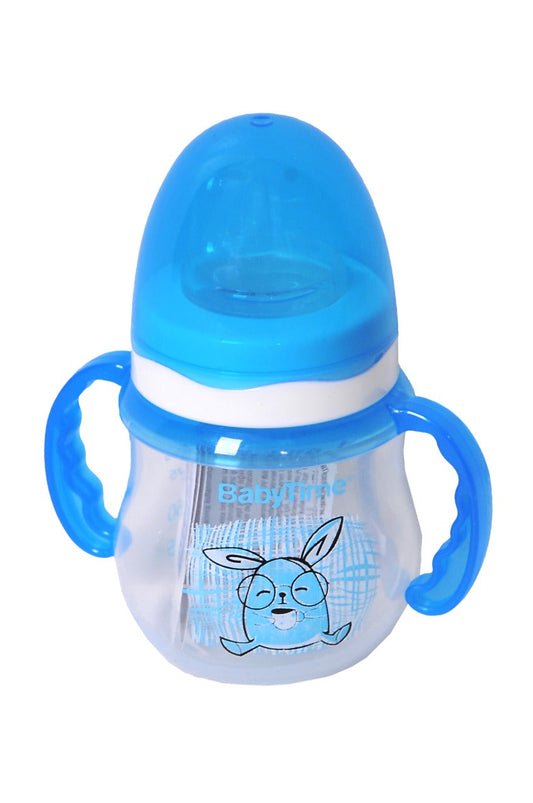 BabyTime Non-Drip Handled Cup (150 cc) blue