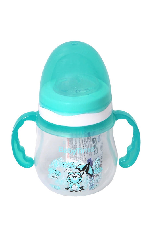 BabyTime Non-Drip Handled Cup (150 cc) green