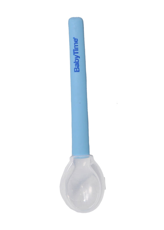 BabyTime Silicone Feeding Spoon (1 Pcs) blue
