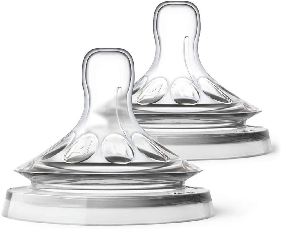2 Philips Avent Natural Fast Flow Teats +6m