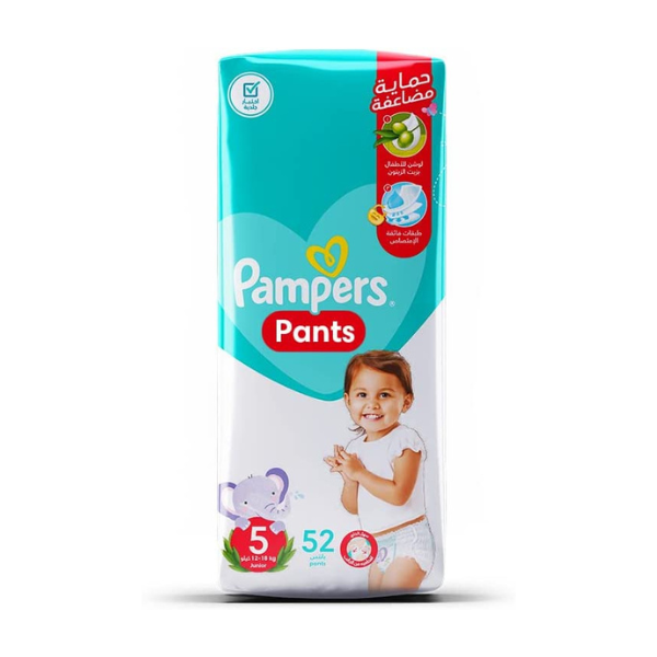Pampers Pants Diapers, Size 5, 12-18 KG, 52 Diapers