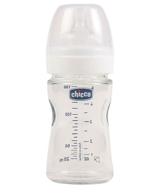 Chicco Glass Baby Feeding Bottle - 150ml