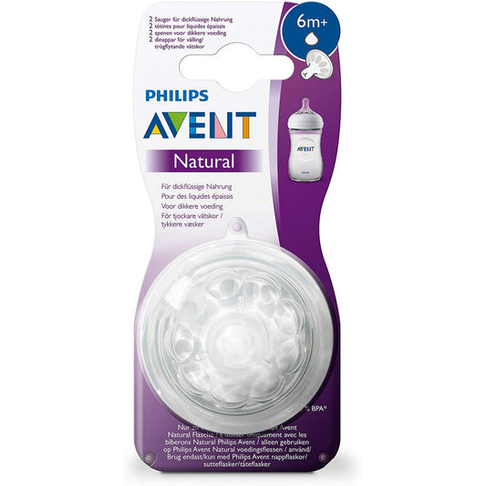 Philips Avent Natural Thick Feed Teats +6m 2pcs