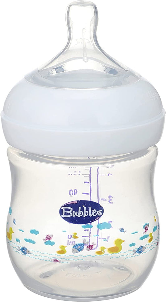 Bubbles Natural Baby Bottle 1m 150ml White
