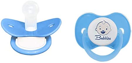 Bubbles Baby Pacifier Without Chain Blue