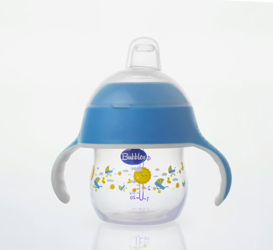 Bubbles Baby Cup with Handles 150ml Blue