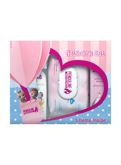 Penduline New Born Baby Set (Wipes - Baby Oil - Shampoo - Shower Jel )