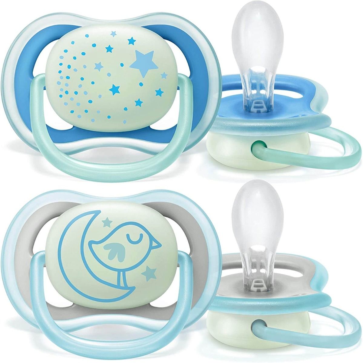 Avent Ultra Air Night Pacifier Blue 6-18m 2Pcs