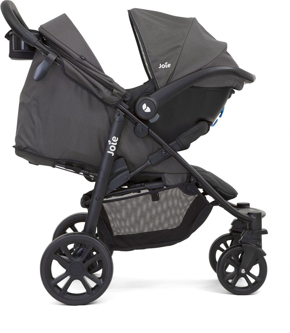 Joie Litetrax 4 Coal Travel System Baby Stroller