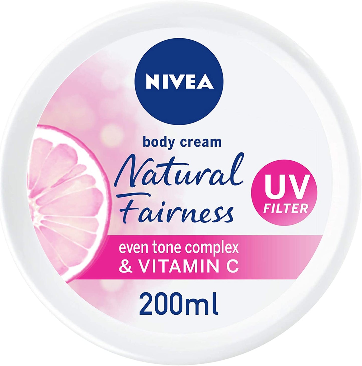 NIVEA Body Cream Even Tone, Natural Fairness Complex & Vitamin C, All Skin Types 200ml