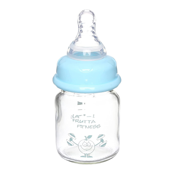 la Frutta Feeding Bottle 60 ml Glass Blue