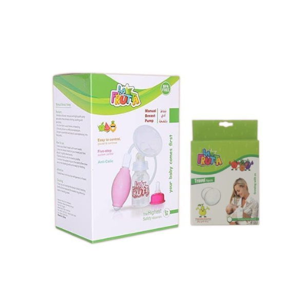 La Frutta Manual Breast Pump & Breast Pads 6pcs