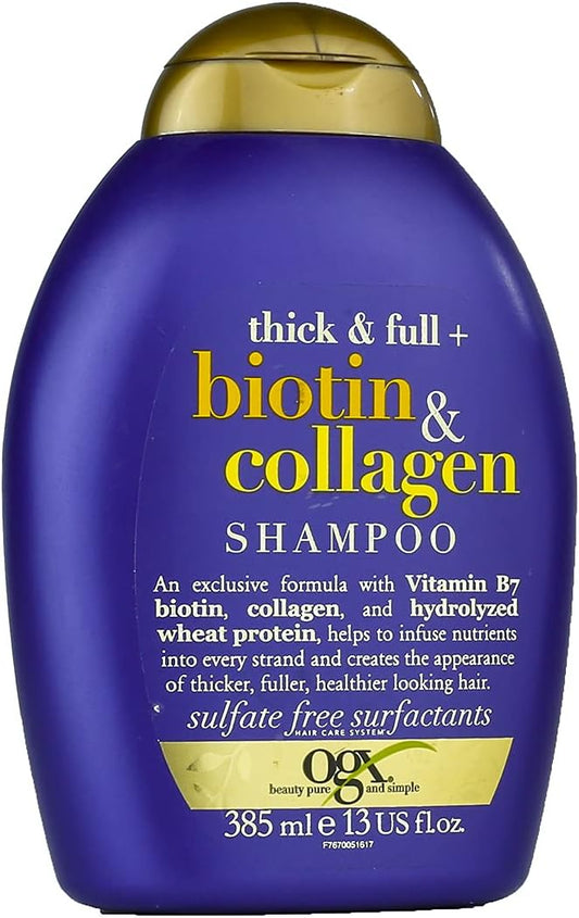 OgX Biotin and Collagen Shampoo For Thick and Full Hair - 385 ml