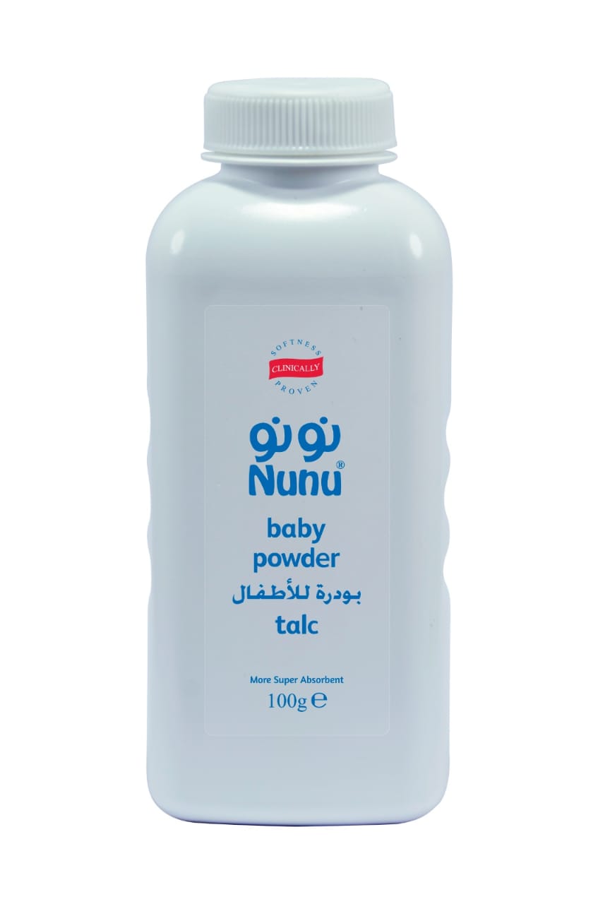 Nunu Baby 750ml Shampoo + 100g Powder - Paraben-Free, Soft and Gentle Care for Babies