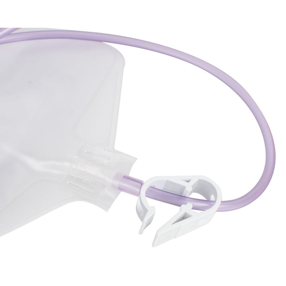 1200mL Enteral Gravity Feeding Bag Set – Disposable Nutrition Delivery Bag with Large Bore, Purple Cap & Tube – Non-Sterile, DEHP-Free, Single Use – Enteral Use Only