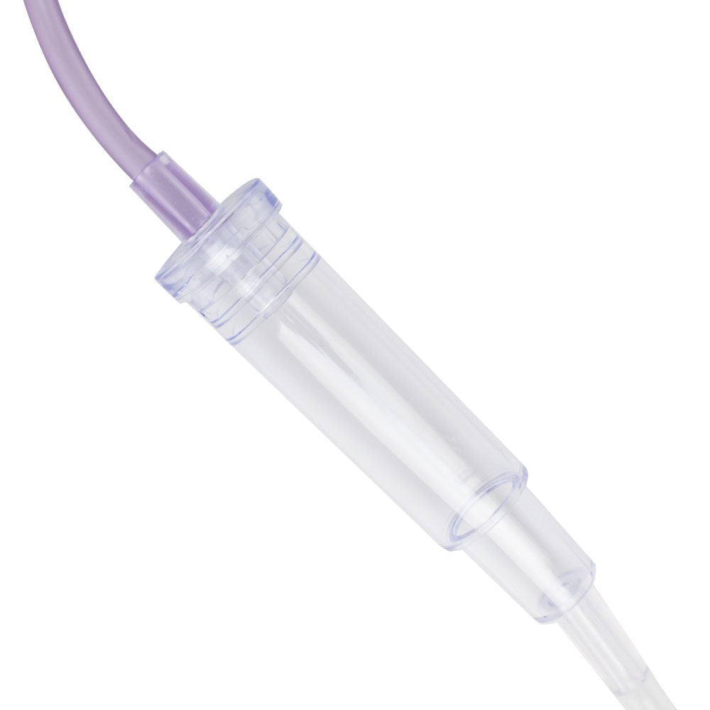1200mL Enteral Gravity Feeding Bag Set – Disposable Nutrition Delivery Bag with Large Bore, Purple Cap & Tube – Non-Sterile, DEHP-Free, Single Use – Enteral Use Only