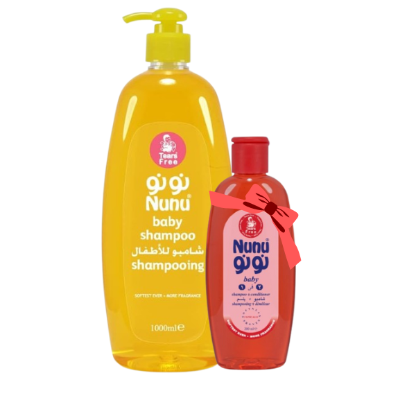 Nunu Shampoo 1 Liter + Shampoo Plus 200ml Free