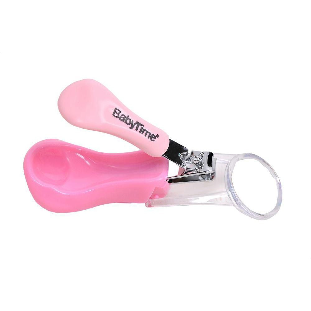 Baby Time Baby Clipper with Magnifying Lens pink