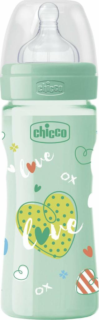 Chicco Feeding bottle Silicone colored +2 Months