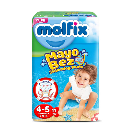 Molfix Swimming Pants Size 4&5  9-15kg 11 Pieces