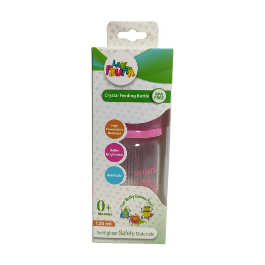 La Frutta Baby Glass Bottle +0m 120ml Pink