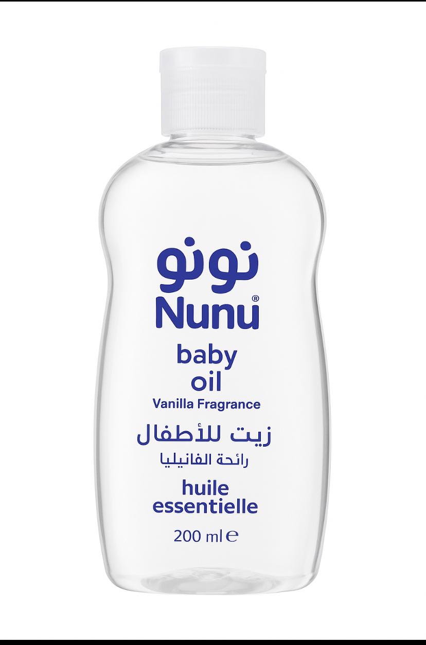 Nunu baby oil with vanilla fragrance - 200 ml – Mumezshop