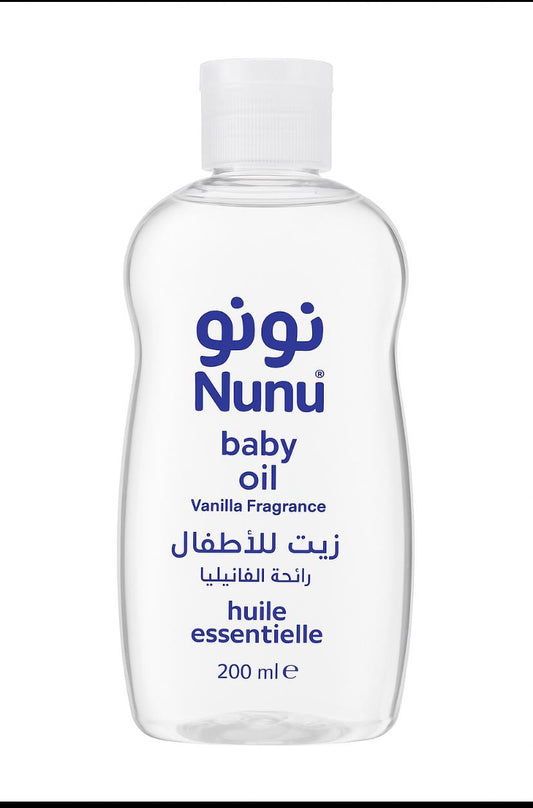 Nunu baby oil with vanilla fragrance - 200 ml