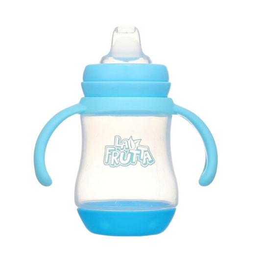 La Frutta sippy training cup silicon nipple 180ml Blue