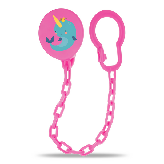 Bubbles Baby Pacifier Chain Pink