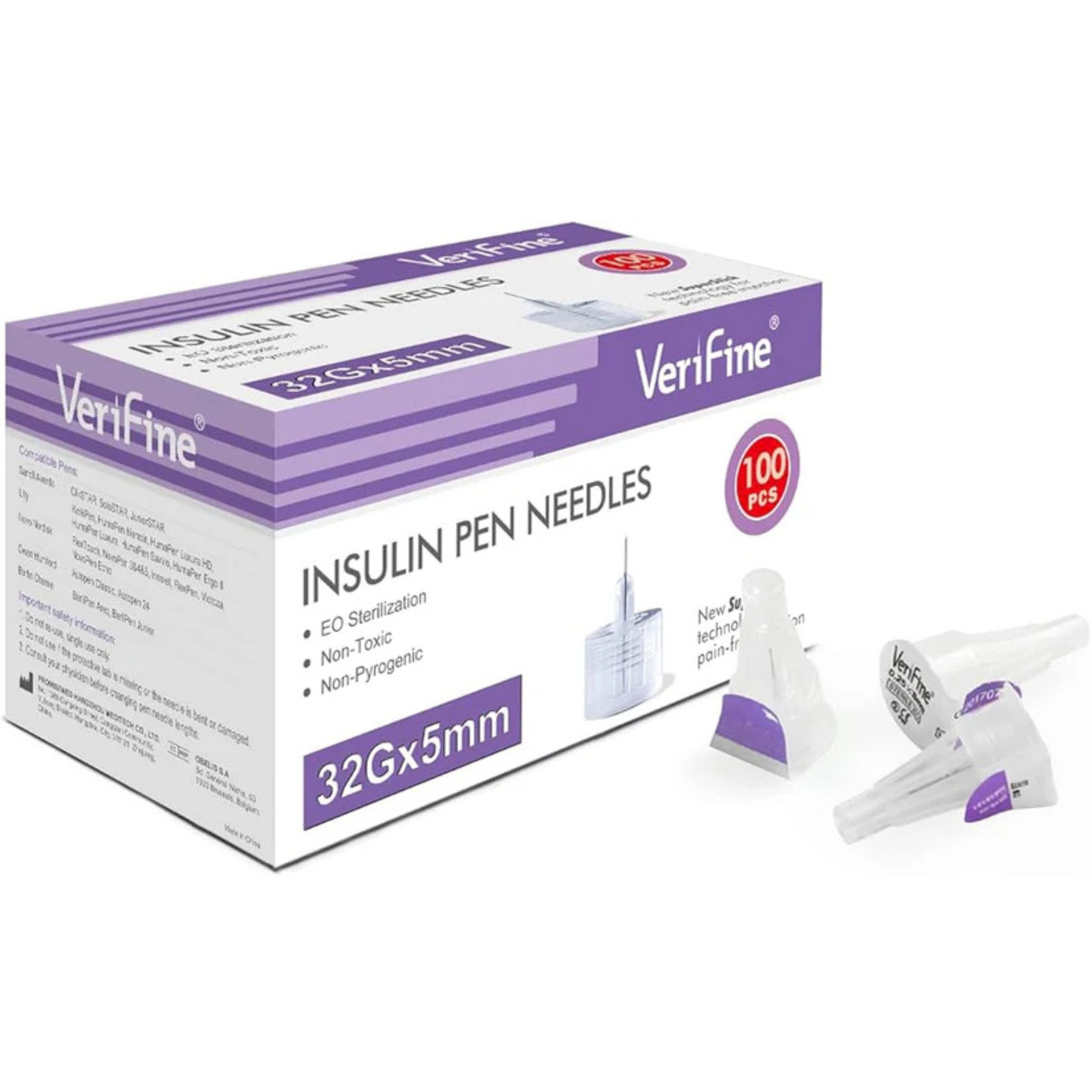 سنون انسولين فريفاين 32G* 5 mm ( قطعة 100 )