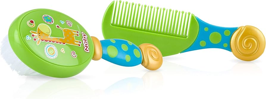 Nuby Baby Brush & Comb Green