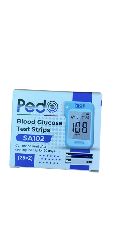 Pedo Blood Glucose Test Strips – Pack of 50