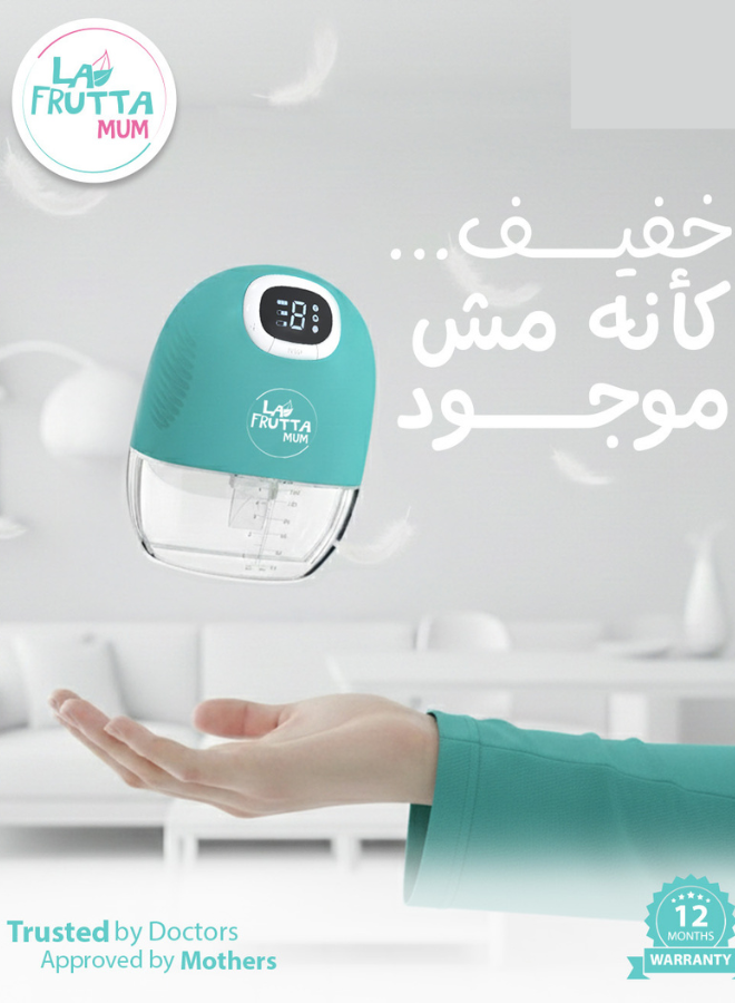 لافروتا شفاط حليب كهربائي ويراسليم قابل للارتداء – تصميم نحيف، محرك هادئ، 9 مستويات و3 أوضاع، سعة 140 مل، بطارية 1200 مللي أمبير