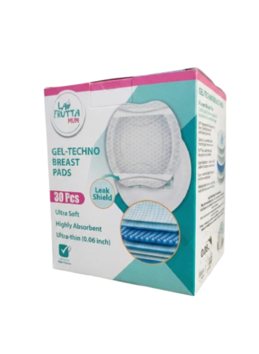 La Frutta MuM Disposable Breast Pads – Super Absorbent Gel – Ultra Soft & Leak‑Proof (30 Pack)