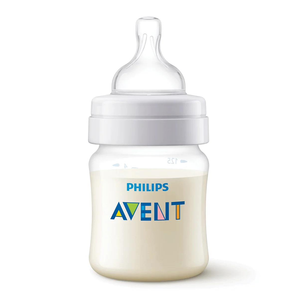 Avent Anti-Colic Baby Bottle 125ml (0M+) – Newborn Feeding Bottle, 1 Pack