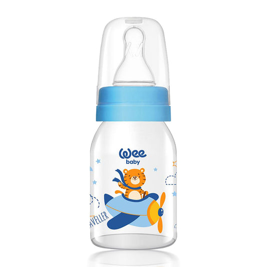 Wee Baby Classic Glass Feeding Bottle 0-6 Months 125ml - 1 Pack