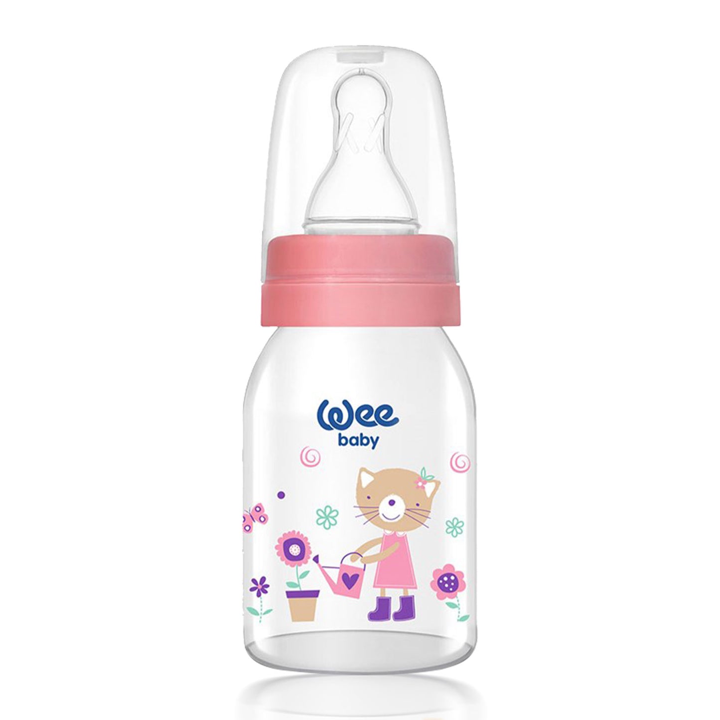 Wee Baby Classic Glass Feeding Bottle 0-6 Months 125ml - 1 Pack