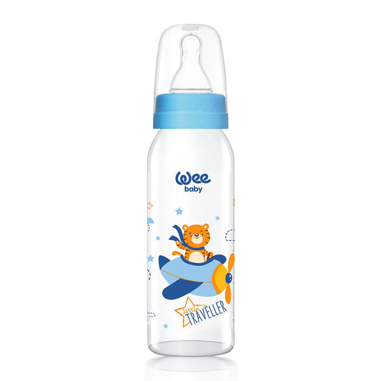Wee Baby Classic Glass Feeding Bottle 0-6 Months 250ml - 1 Pack