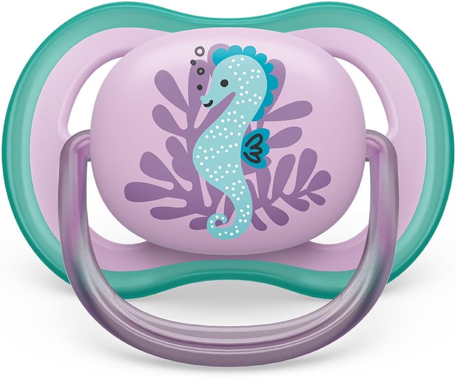 Philips Avent Ultra Air Pacifier For 6-18 Month Girls 2-Pieces