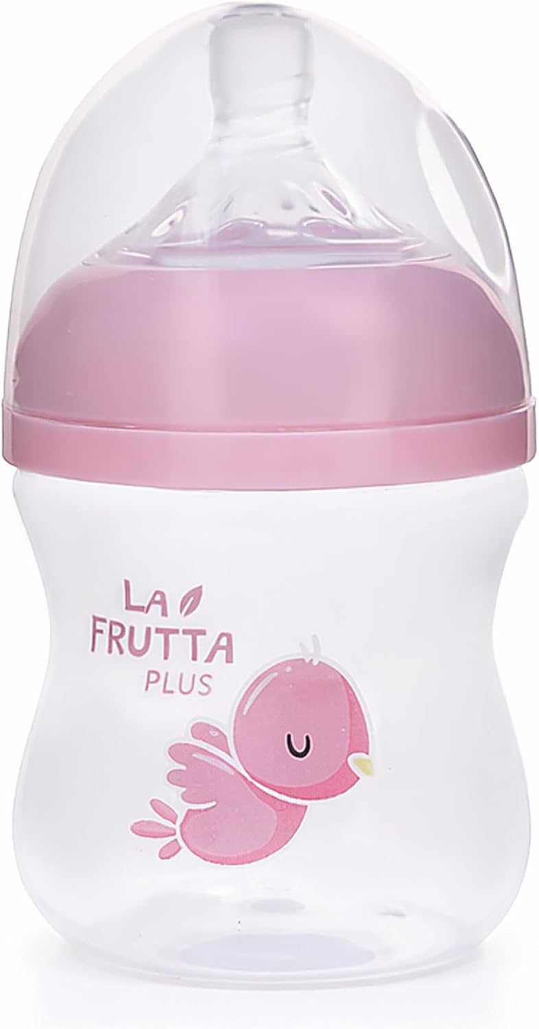 La Frutta Natural Flow Baby Bottle Anti-Colic, 0+ Months Rose, 120ml