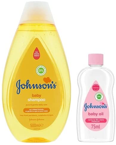 Johnson's Baby Shampoo, 500 ml with Baby Oil, 75 ml